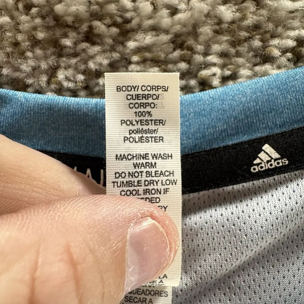 Adidas Shirt Mens Small Blue Climalite Tech Tee New With Tags Short Sleeve Adult